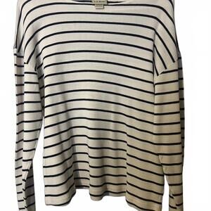 L.L.Bean Girls Long Sleeve Striped‎ Cotton Top - Size X-Large